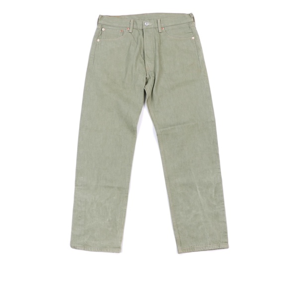 Levis 501xx Mens Size 34x32 Buttonfly Jeans Green